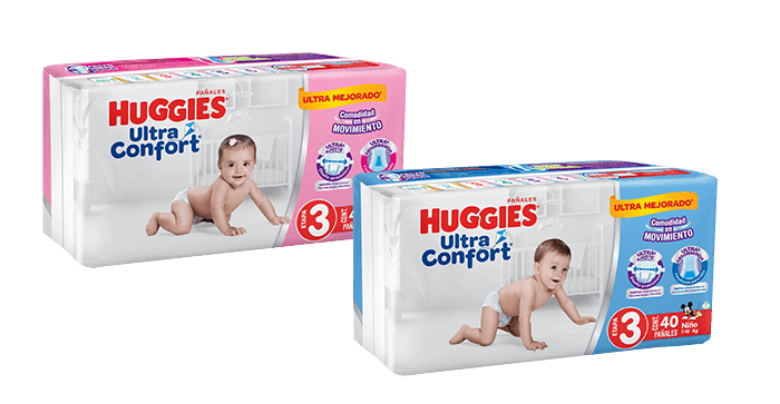 Pañales para bebé Huggies® UltraConfort®